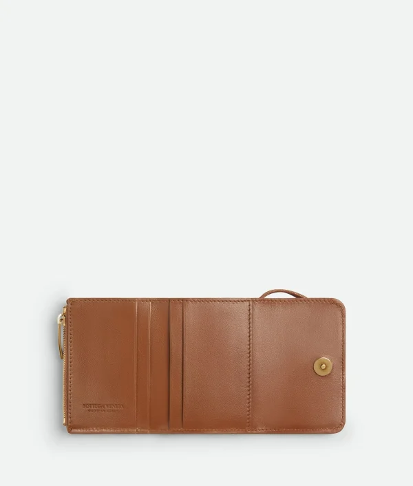Bottega Veneta Andiamo Tri-Fold Zip Wallet>Women Small Wallets