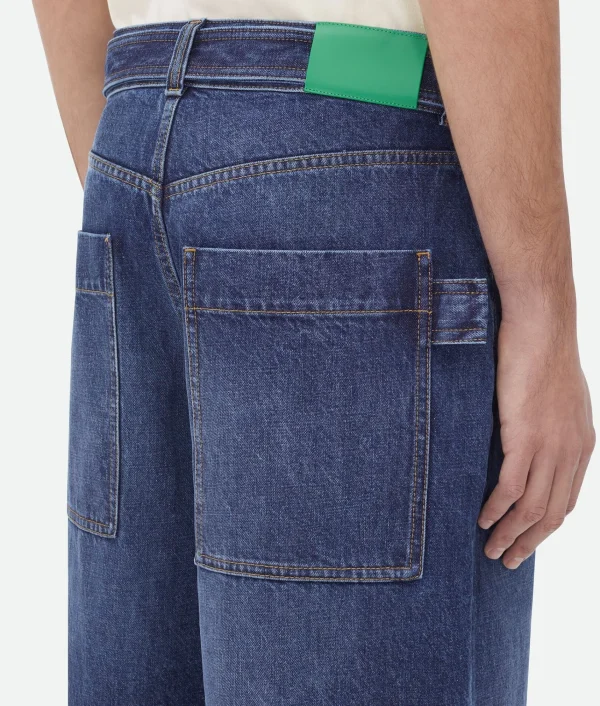 Bottega Veneta Belted Denim Shorts> Denim | Trousers And Shorts