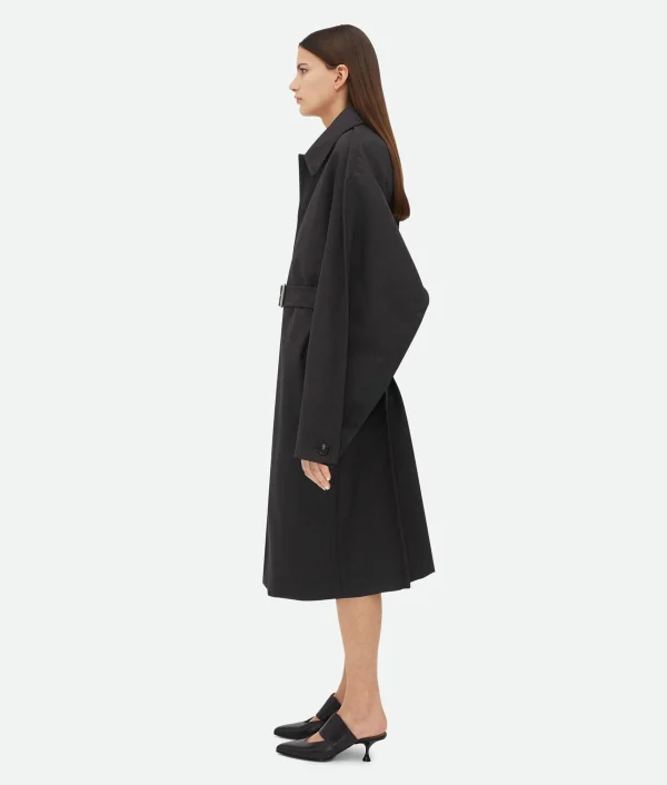Bottega Veneta Bonded Wool Cotton Coat>Women Coats