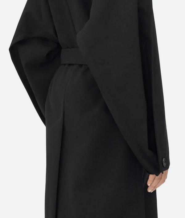 Bottega Veneta Bonded Wool Cotton Coat>Women Coats