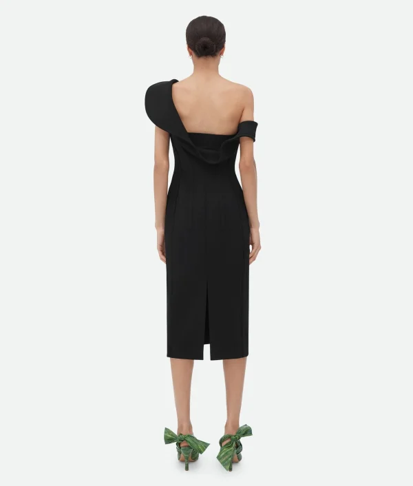 Bottega Veneta Bonded Wool Tricotine Bustier Dress>Women Dresses