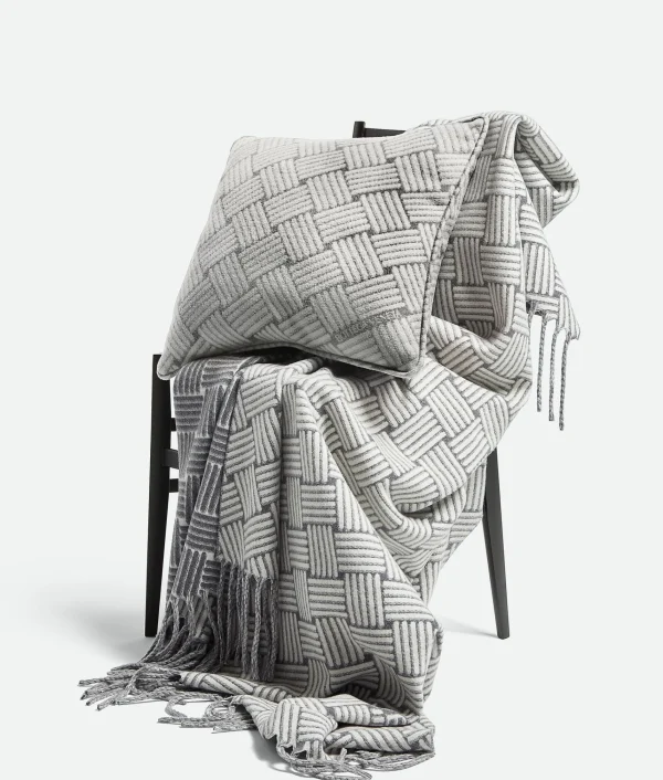 Bottega Veneta Cashmere Cushion With Intreccio Motif> Cushions