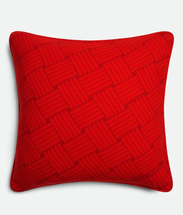 Bottega Veneta Cashmere Cushion With Intreccio Motif> Cushions