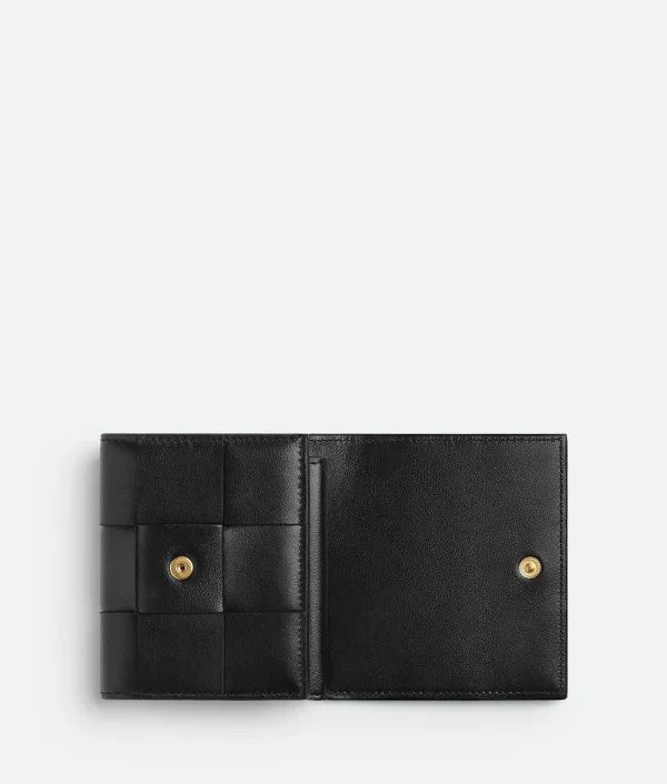 Bottega Veneta Cassette Tri-Fold With Origami Coin Purse>Women Small Wallets
