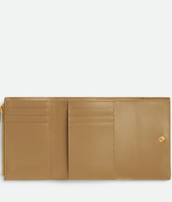 Bottega Veneta Cassette Tri-Fold Zip Wallet>Women Small Wallets