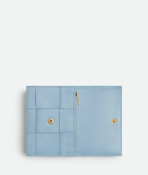 Bottega Veneta Cassette Tri-Fold Zip Wallet>Women Small Wallets