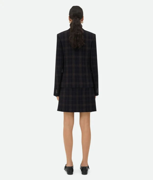 Bottega Veneta Checked Cotton Mouline Jacket>Women Jackets