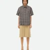 Bottega Veneta Checked Cotton Shirt>Women Shirts