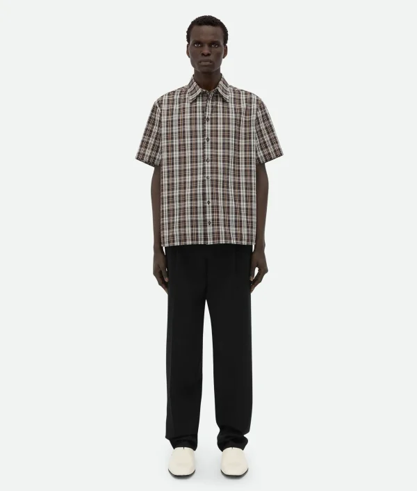 Bottega Veneta Checked Cotton Shirt> Shirts