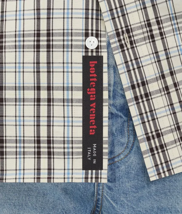 Bottega Veneta Checked Cotton Shirt> Shirts