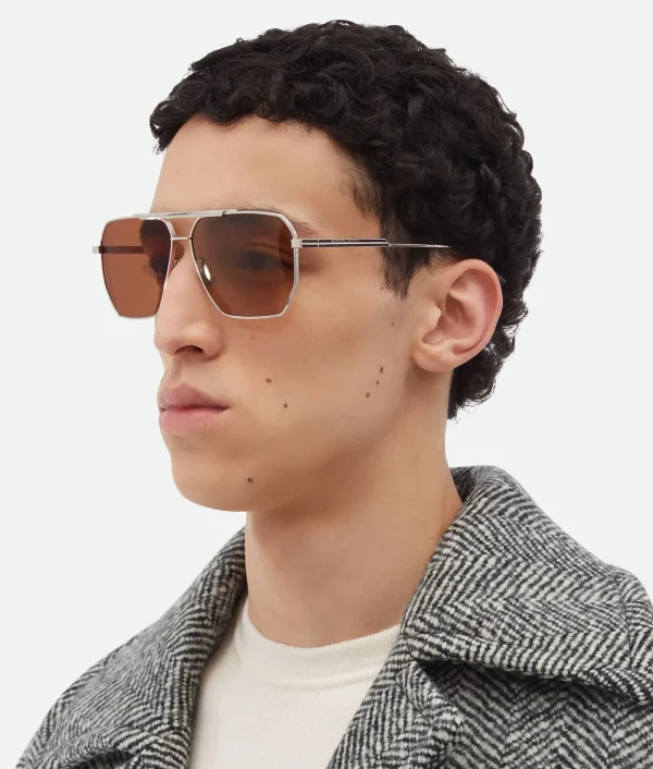 Bottega Veneta Classic Aviator Sunglasses>Women Sunglasses | Sunglasses