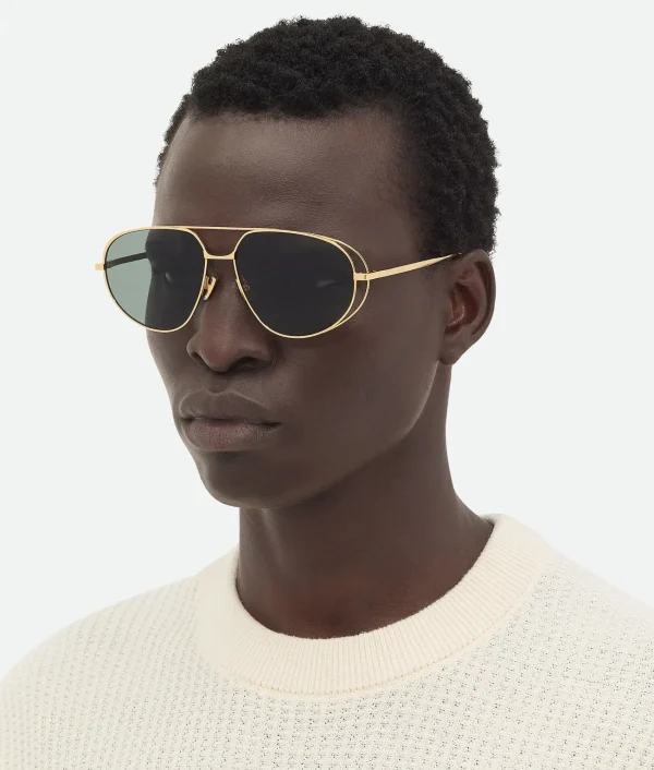 Bottega Veneta Classic Aviator Sunglasses>Women Sunglasses | Sunglasses