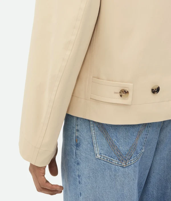 Bottega Veneta Coated Cotton Zip Blouson> Shirts