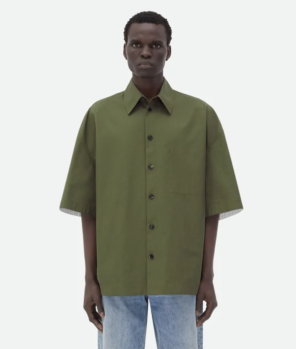 Bottega Veneta Compact Cotton Shirt> Shirts