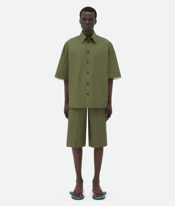 Bottega Veneta Compact Cotton Shirt> Shirts