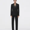 Bottega Veneta Compact Wool And Satin Jacket> Jackets