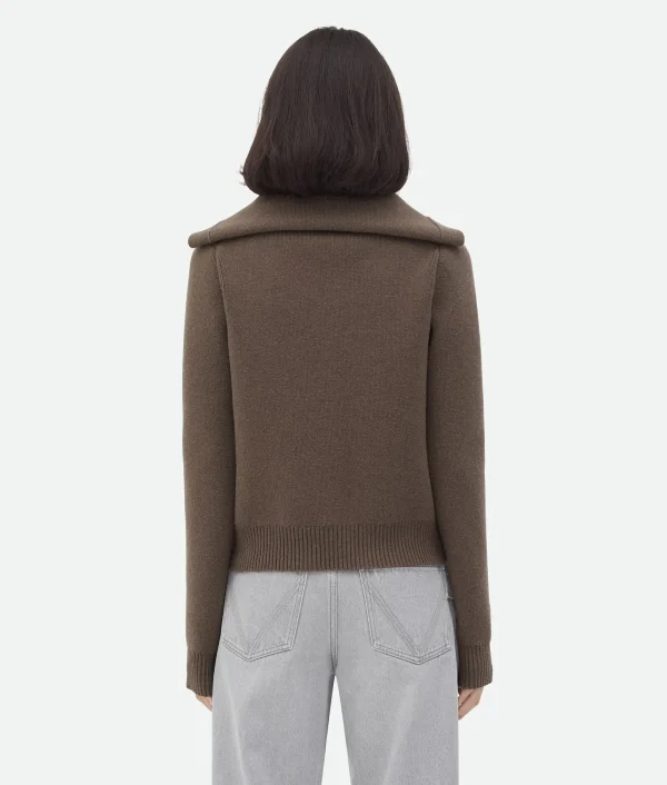 Bottega Veneta Compact Wool Cardigan>Women Knitwear
