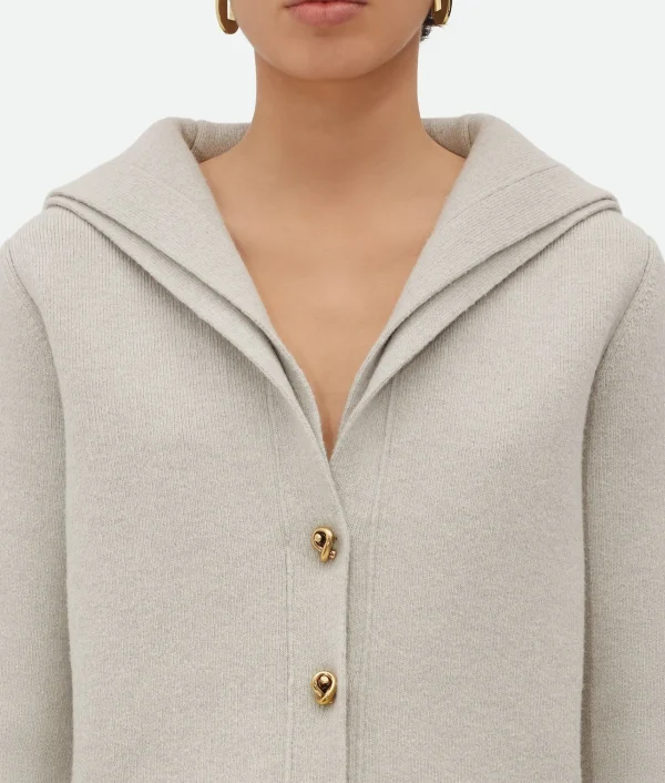 Bottega Veneta Compact Wool Cardigan>Women Knitwear
