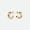 Bottega Veneta Concave Hoop Earrings>Women Earrings