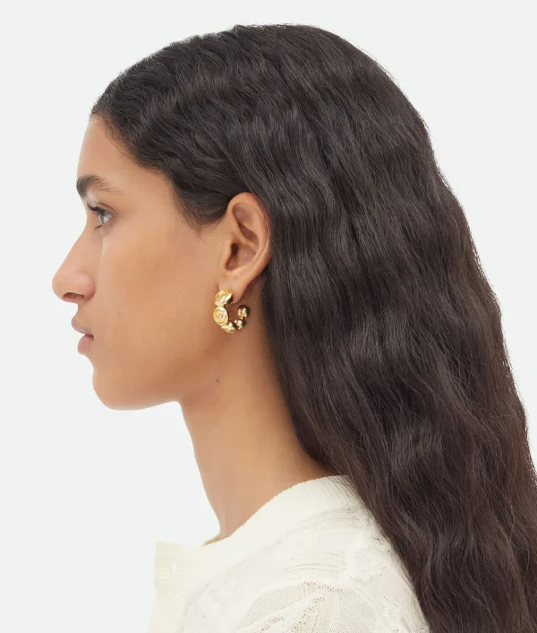 Bottega Veneta Concave Hoop Earrings>Women Earrings