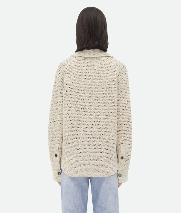 Bottega Veneta Cotton Crochet Shirt>Women Shirts | Knitwear
