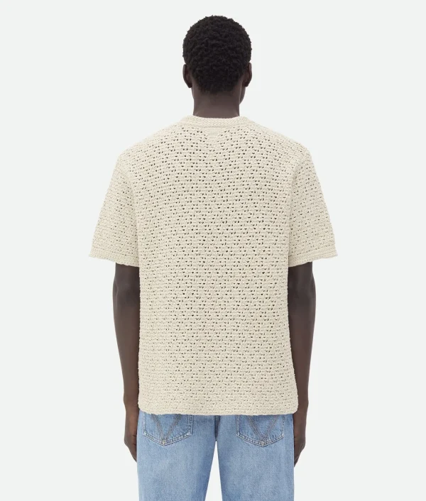 Bottega Veneta Cotton Crochet T-Shirt> T-Shirts