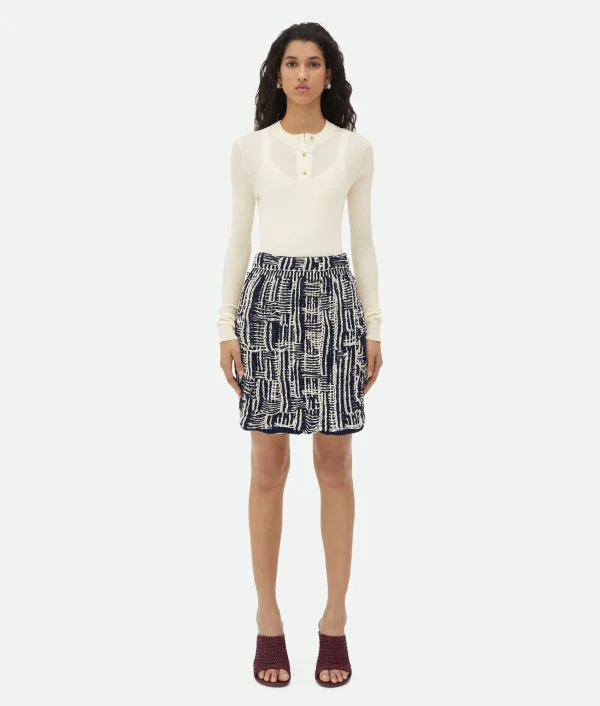 Bottega Veneta Cotton Intrecciato Skirt>Women Skirts