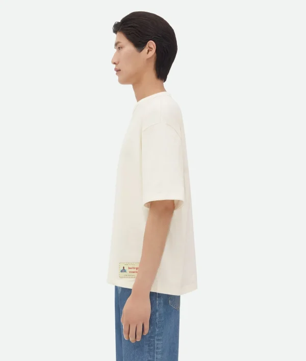 Bottega Veneta Cotton Jersey T-Shirt With Label> T-Shirts