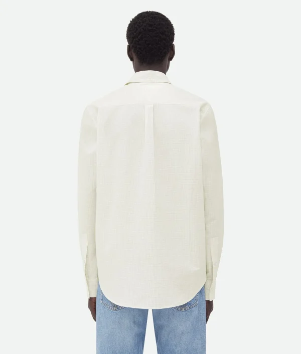 Bottega Veneta Cotton Linen Check Shirt With 