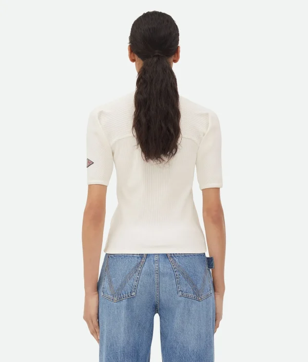 Bottega Veneta Cotton Rib Jersey Top>Women Tops And T-Shirts