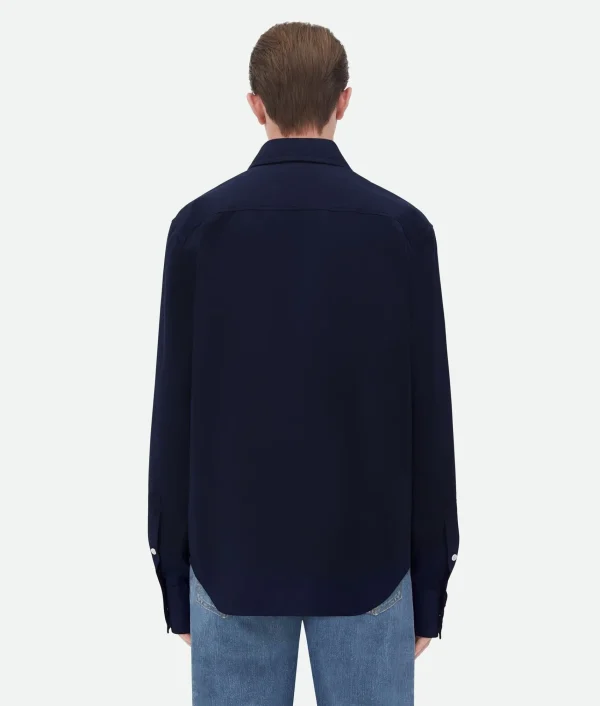 Bottega Veneta Cotton Shirt With Top Stitching> Shirts