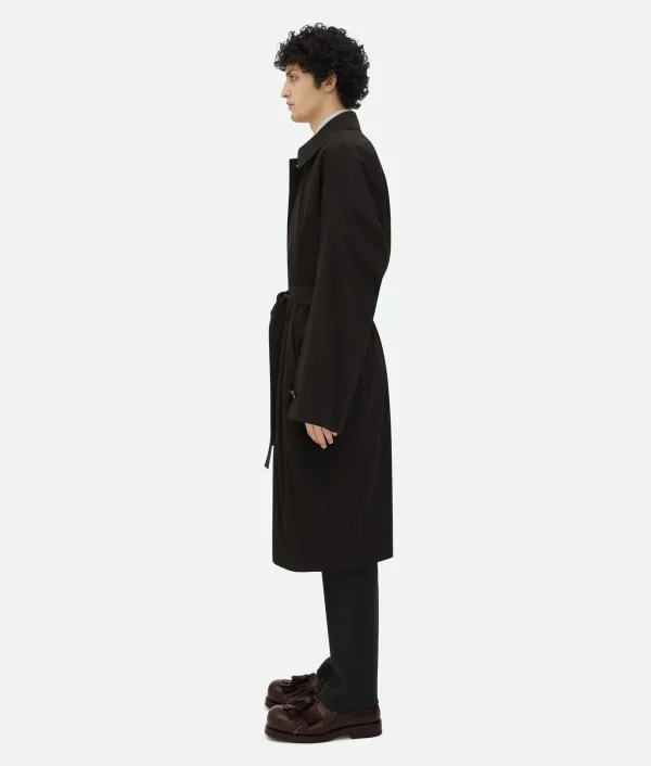 Bottega Veneta Cotton Silk Parka With Check Lining> Coats