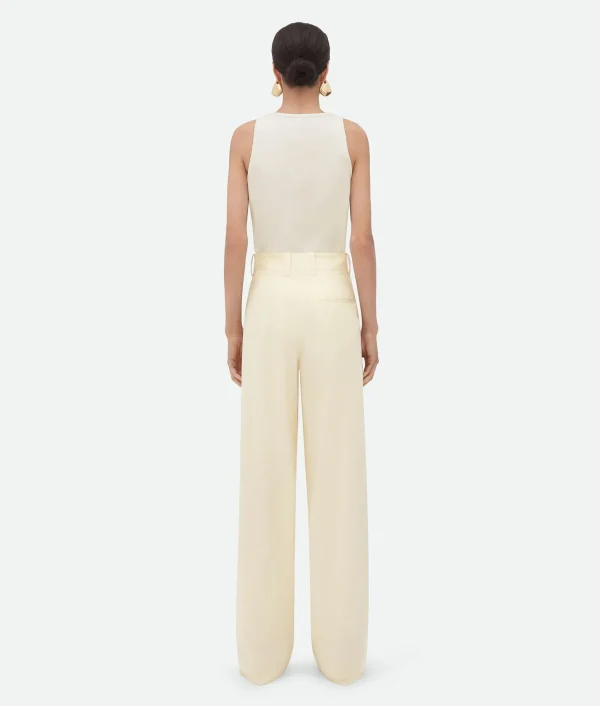 Bottega Veneta Cotton Silk Trousers>Women Trousers And Shorts