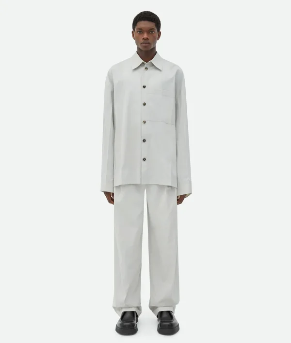 Bottega Veneta Cotton Silk Trousers> Trousers And Shorts