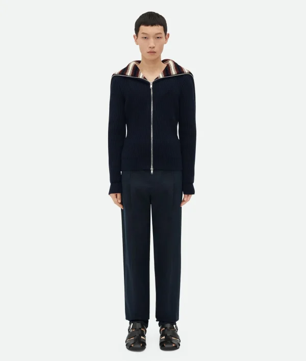 Bottega Veneta Cotton Striped Cardigan> Knitwear