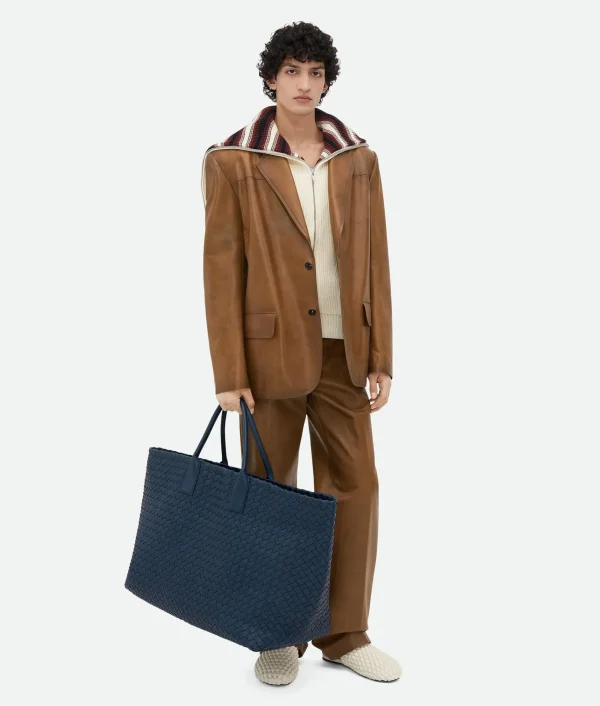 Bottega Veneta Cotton Striped Cardigan> Knitwear