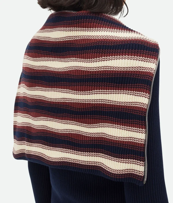 Bottega Veneta Cotton Striped Cardigan>Women Knitwear