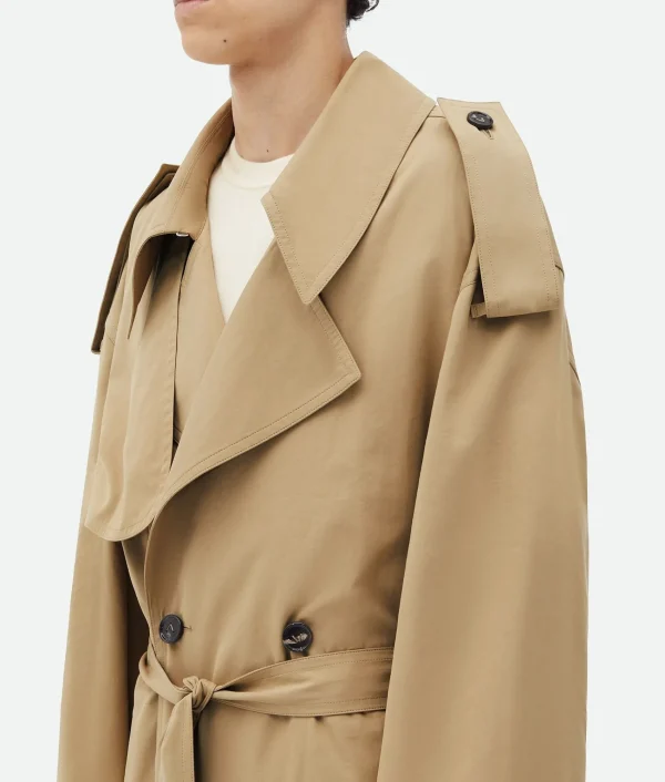 Bottega Veneta Cotton Trench Coat> Coats