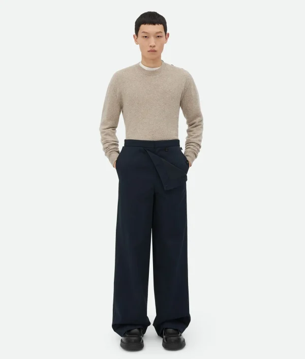 Bottega Veneta Cotton Twill Trousers> Trousers And Shorts