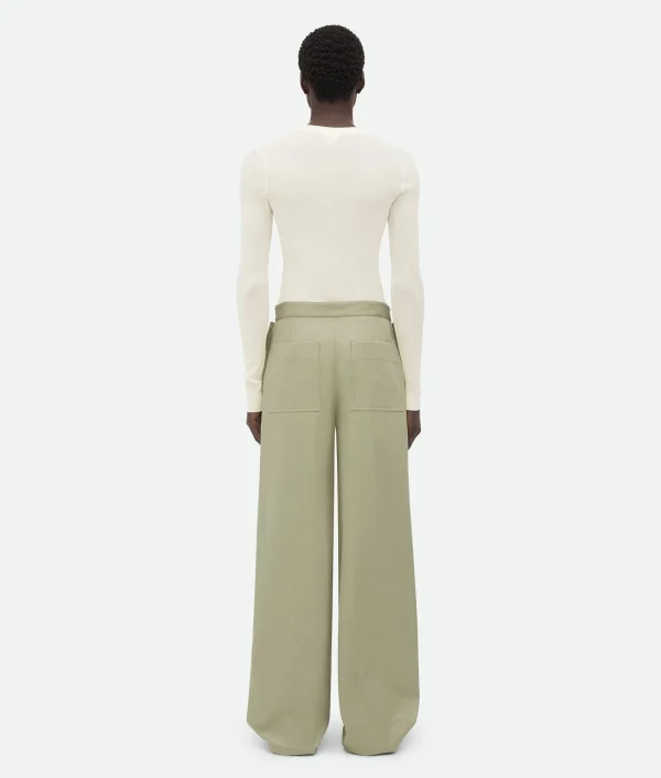 Bottega Veneta Cotton Twill Trousers> Trousers And Shorts