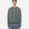 Bottega Veneta Cotton Viscose Check Jumper> Knitwear