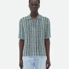 Bottega Veneta Cotton Viscose Check Polo> Polos | Knitwear