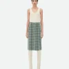 Bottega Veneta Cotton Viscose Check Skirt>Women Skirts