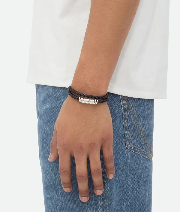 Bottega Veneta Curl Leather Bracelet> Bracelets