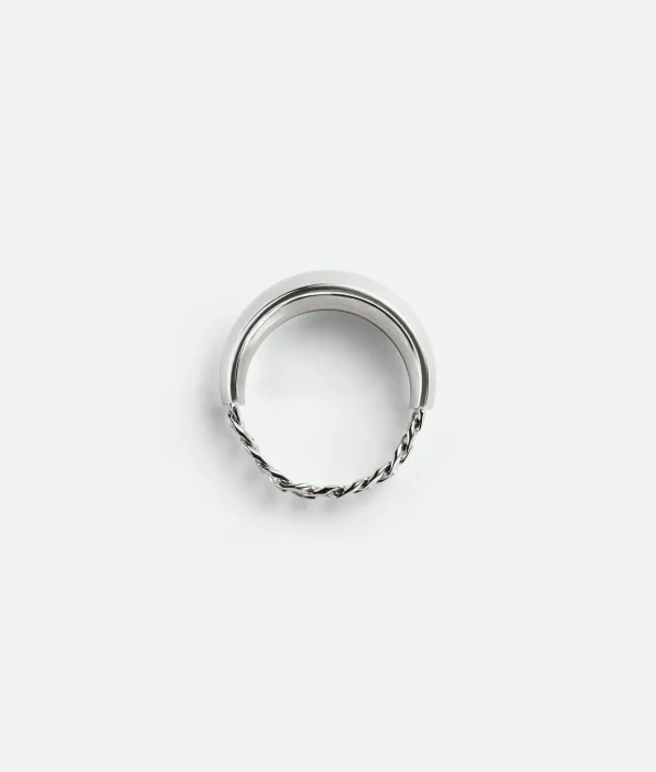 Bottega Veneta Detail Chain Ring> Rings