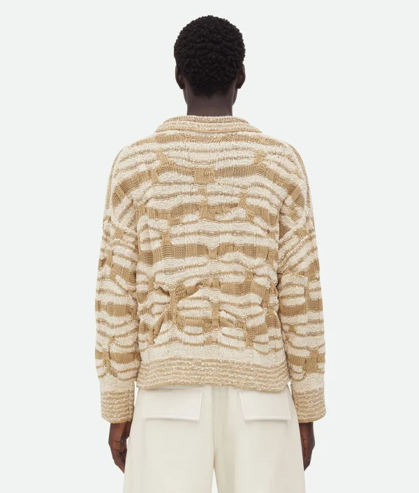 Bottega Veneta Distorted Stripe Cotton Jumper> Knitwear