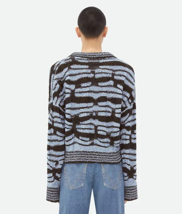 Bottega Veneta Distorted Stripe Cotton Jumper> Knitwear