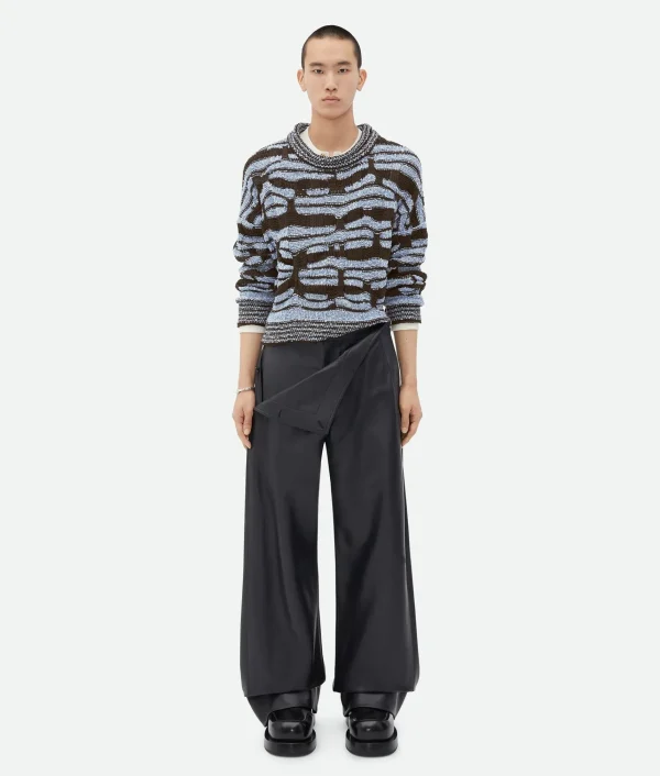 Bottega Veneta Distorted Stripe Cotton Jumper> Knitwear