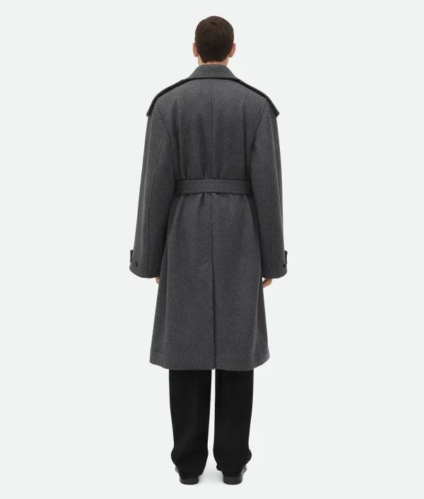 Bottega Veneta Double Face Wool Trench Coat> Coats