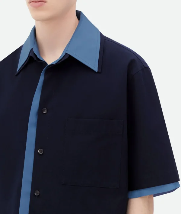 Bottega Veneta Double Layer Cotton And Viscose Shirt> Shirts